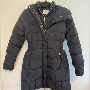 Cole Haan Women's bibbed Black Puffer Coat